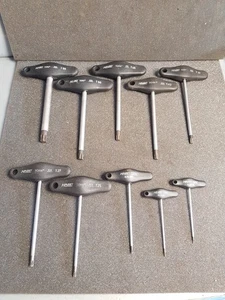 Juego 10 Piezas Hazet 828 Torx Destornillador Mango en T T6 a T55 (R13) - Imagen 1 de 8