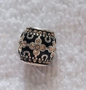 Perlina Brighton "Onyx Ribbon" nuova senza etichetta ritirata/fuori produzione - Foto 1 di 6