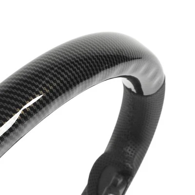 Carbon Fiber Style Hydro Dip Steering Wheel Perforated Leather Replacement For - Image 1 of 4