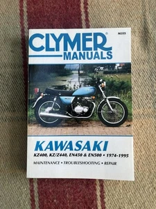 1974-1995 Kawasaki KZ400/Z440 EN450/500 CLYMER MANUAL KAW KZ400/Z440 EN450/500 - Picture 1 of 8