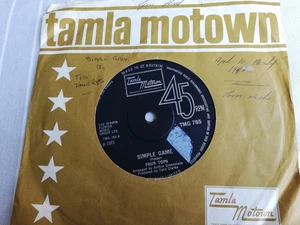 FOUR TOPS UK MOTOWN 45 SIMPLE GAME 1971 EX - Picture 1 of 2
