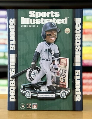 Ken Griffey Jr Seattle Mariners Sports Illustrated Cover Bobblehead FOCO NEW NIB - Image 1 of 4