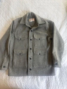 Mens Filson wool Mackinaw cruiser jacket gray size 40 - Picture 1 of 3