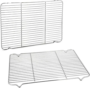 Baking Rack Cooking Rack Set of 2-16.6''X11.5", Stainless Steel Wire Cooling Dry - Picture 1 of 12