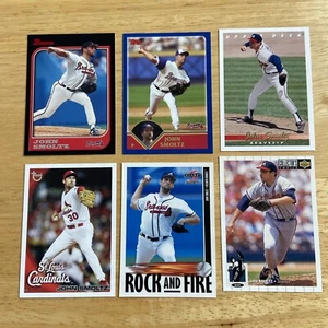 Lote de 6 tarjetas de béisbol John Smoltz Cardinals Braves Topps Bowman Score Upper Deck  - Imagen 1 de 2