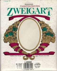 Zweigart LUGANA 25 COUNT Cross Stitch Fabric COTTON 14"x18" #27050 - Picture 1 of 1