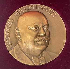 Médaille en bronze Georges Helminger 1913 - 1963 - Imagen 1 de 7
