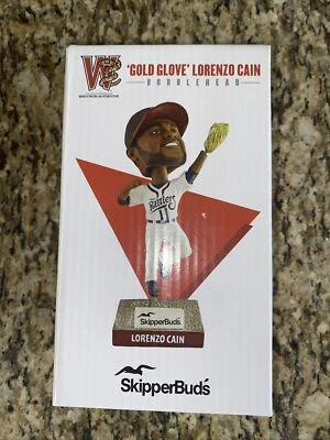 GUANTE DORADO 2021 LORENZO CAIN MADERA SONAJEROS CERVECEROS BOBBLEHEAD NUEVO EN CAJA SGA 28/07/21 Foto 1 de 4