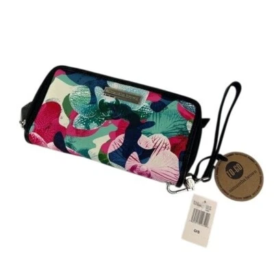 Samantha коричневый орхидеи камуфляж молнии бумажник с Ярлыками розовый синий зеленый кошелек с ремешком цветной - Изображение 1 из 4