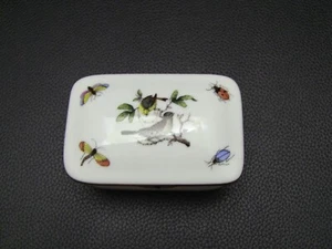 Herend Hungary Rothschild Bird Trinket Box 150th Anniversary - Picture 1 of 5