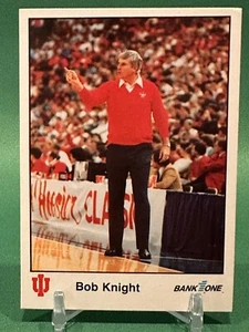 1987 Bank One Indiana Hoosiers Greats II Bob Knight #37 Texas Tech Rare - Picture 1 of 2