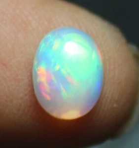 AAA Natural Ethiopian Welo Fire Opal Cabochon Oval Loose Gemstone OC-23 - Picture 1 of 6