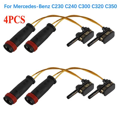 4x Front Rear Brake Pad Wear Sensors for Mercedes-Benz C230 C240 C300 C320 C350 - Image 1 of 4