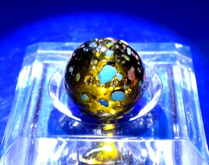 Mármol confeti ámbar transparente vintage .62" - Imagen 1 de 6