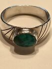 Turquoise Ring, Sterling Silver Nelson Garcia South West Men’s Ring