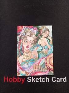 Geknüpfte Studio Skizzenkarte von Lu 1/1 - Bild 1 von 2