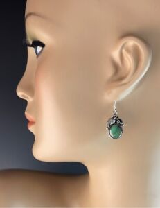 Sterling and Kingman Turquoise Earrings
