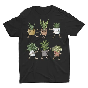 Linda camiseta unisex de plantas de casa danzante - Imagen 1 de 8