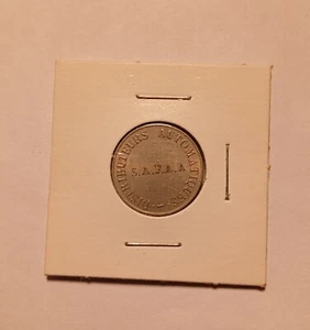 70er Jahre Frankreich Maschinen Medaille 21mm DISTRIBUTEURS AUTOMATIQUES S.A.F.A.A Stahl - Bild 1 von 2