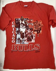 Vintage 1990 Salem Sportwear Michael Jordan Scottie Pippen Chicago Bulls Sz L