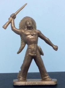 Petit Soldat INDIEN offert Par FRANCINE Couleur Doré Plastique Toy Soldiers - Bild 1 von 3