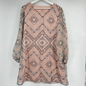 Womens Charlotte Russe Pink Shift Dress Size L Has Wear - Picture 1 of 7