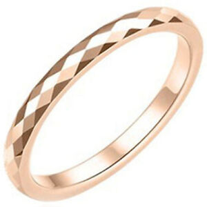 COI Tungsten Carbide Faceted Wedding Band Ring - TG3626 