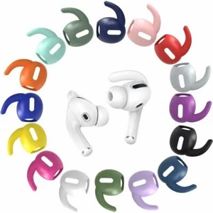1 paio di coperture in silicone premium gancio antiscivolo gancio auricolare AirPods Pro custodia bianca - Foto 1 di 18