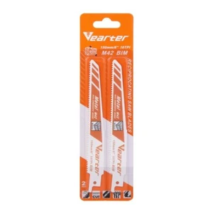 Vearter 2 x 150mm - 10TPI M42 Bi Metal Reciprocating Saw Blades for Wood - Picture 1 of 11