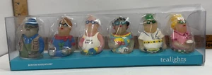 Neu Vintage 2003 Boston Warehouse Sommer Nachbarn Teelicht Kerzen 6er Set - Bild 1 von 2