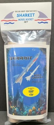SHARKIT Flying Model Rocket Kit & Baby Sharkit model rocket Set of 2 New Sealed  - Image 1 of 4