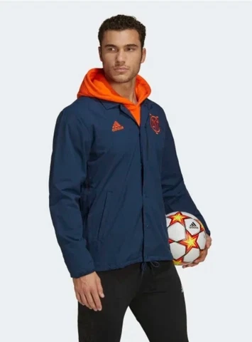 Adidas New York City FC Mens Size XL  Anthem Jacket Blue HB8483 Cover