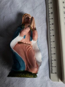 Statuina presepe in plastica dura vintage ANNI 80 MADONNA Natale Christmas - Picture 1 of 2