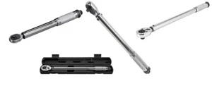 Set of 3 Pro Reversible Click Type Torque Wrench Sizes 1/4", 3/8", 1/2" - Picture 1 of 1