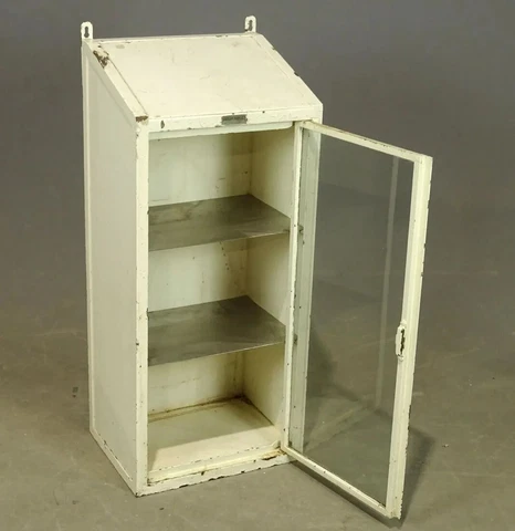 1900 French Paris Antique Medical Glass Cabinet Flicoteaux, Boutet & Cie Cover