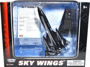 Motormax Skywings - Lockheed SR-71 Blackbird - Diecast Spy Aircraft Toy - Picture 1 of 2