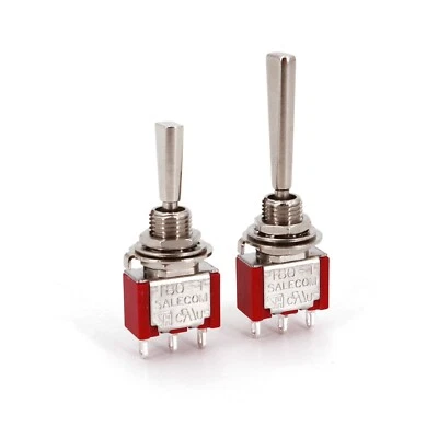 Interruptor de palanca miniatura de mango plano serie SH T80-T para control remoto 5A/125V Foto 1 de 4