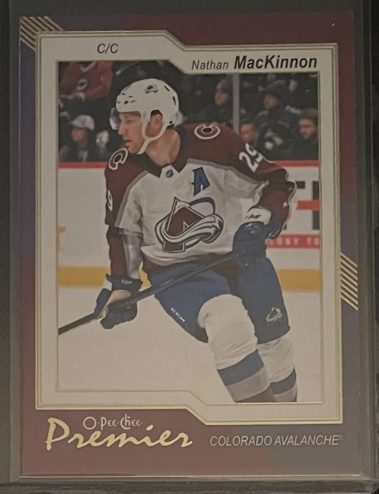 2023-24 OPC O-Pee-Chee Premier NATHAN MACKINNON #P-10 Colorado Avalanche - Image 1 of 2