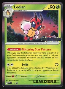 Ledian - SVP 133 - Stellar Crown - SV Black Star Promos - Pokemon Card - Picture 1 of 2