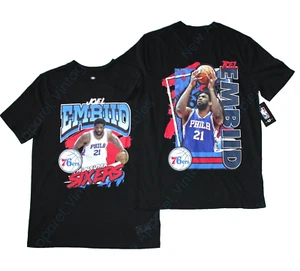 New Philadelphia 76ers #21 Embiid Men's Short Sleeve Cotton T-Shirt, Graphic Tee - Picture 1 of 5
