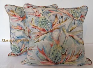 VOYAGE MAISON "BRAITHWAITE IN RUSSET" HANDMADE PIPED CUSHION COVER 45cm & 40cm - Picture 1 of 3