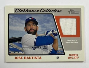 2015 Topps Heritage #CCR-JB Jose Bautista Clubhouse Collection Relic Card AR55 - Picture 1 of 2