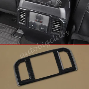 For Ford F-150 F150 Raptor 2017-2020 Carbon Fiber Armrest Rear AC Vent Cover - Picture 1 of 5