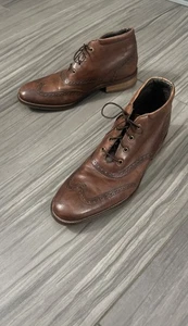 Cole Haan Liam Chukka II Botas Cuero Marrón Punta de Ala Tobillo C11053 Para Hombre EE. UU. 8,5 M - Imagen 1 de 22