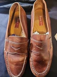 Mocassino uomo Bass Flex Trader pelle marrone taglia 13M made in Brazil. Usato in ottime condizioni A262 - Foto 1 di 8