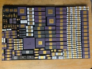 Gold scrap Integrated Circuits 637.6g 22.49 oz 1970s NS high grade gold ICs - Imagen 1 de 6