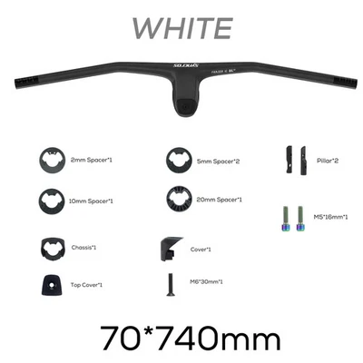 SYNCROS Handlebar FRASER IC SL WC 740MM -20 Degree Carbon Integrated Riser Bar - Image 1 of 4