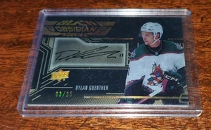 DYLAN GUENTHER AUTO RC 03/25 2022 SPx UD Black Obsidian Rookie Scripts #ORS-DG - Picture 1 of 3