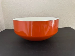MCM Copco Michael Lax Design Switzerland 12" x 6" Orange Large Enamel Bowl - Picture 1 of 8