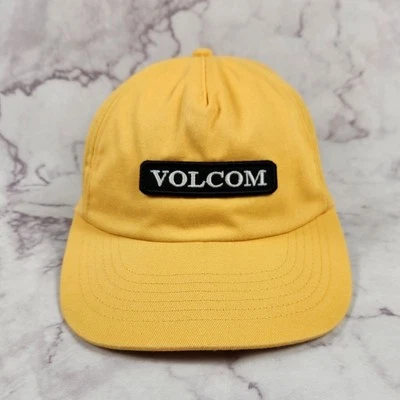 Volcom Crowd Control Strapback Hat Cap Yellow Skateboard  - Image 1 of 4
